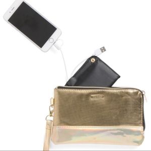 NWT Juicy Couture IRIDESCENT Charging Wristlet